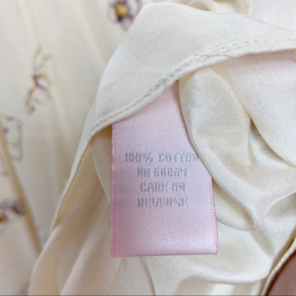 Rebecca Taylor Vintage Cream Floral A-Line Skirt - Picture 7 of 8